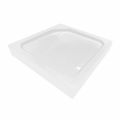 Душовий піддон Kapielka ST90x90х14 низький, квадратний, діаметр зливу 52 мм Lidz